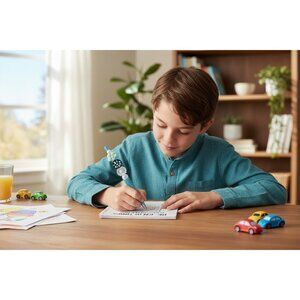 Beaded "Be Kind" Inspirational Pen With Glitter Handle & Floral Accents - Light